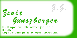 zsolt gunszberger business card
